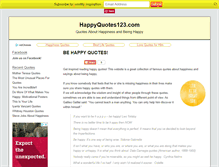 Tablet Screenshot of happyquotes123.com